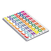 Retro London England Poster Notizblock (Rechte Seite)