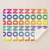 Retro London England Poster Sherpadecke (Vorderseite (Horizontal))
