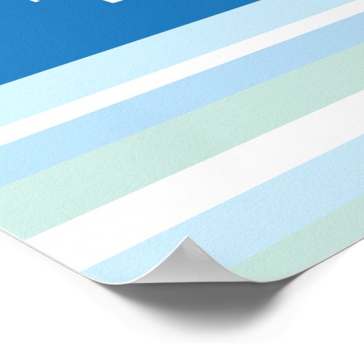 Retro London Skyline Poster (Ecke)