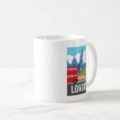 Retro London Tea Iconic Landmarks Kaffeetasse (VorderseiteRechts)