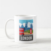 Retro London Tea Iconic Landmarks Kaffeetasse (Links)