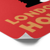 Retro London und Glasgow mit dem Zug, Hunde Terrie Poster (Ecke)