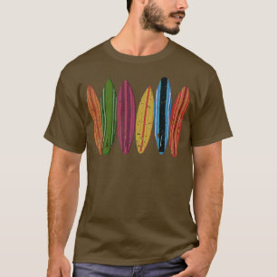 Retro-Longboard-Surfboard T-Shirt