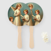 Retro Look Angel Fans Fächer (Vorne und Hinten)