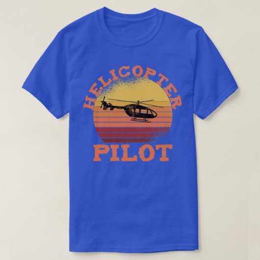 Retro-Look für den angesagten Hubschrauberpilot T-Shirt (Design vorne)