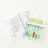 Retro Look Personalisiert Rezept Notizblock (Innenseite)