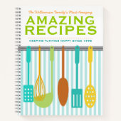 Retro Look Personalisiert Rezept Notizblock (Vorderseite)