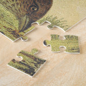 Retro-Look, Puzzle mit zwei stehenden Vögeln (Seite)