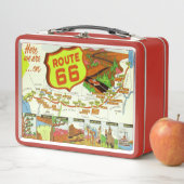 Retro Look Route 66 Metal Lunch Box (Beispiel)