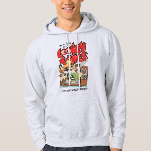 Retro LOONEY TUNES™ Burning from TV Hoodie (Vorderseite)