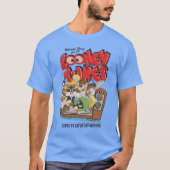 Retro LOONEY TUNES™ Burning from TV T-Shirt (Vorderseite)