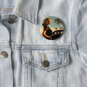 Retro Los Angeles Beauty Button (Beispiel)