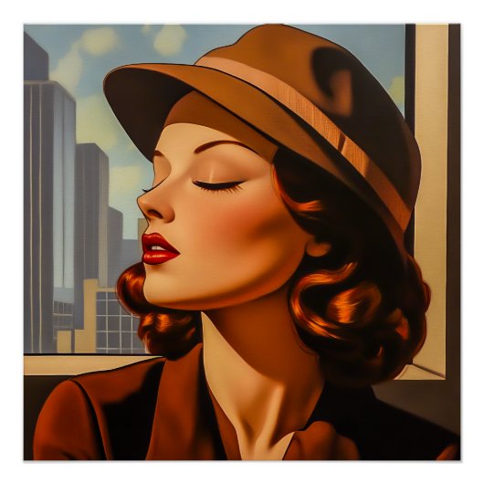 Retro Los Angeles Beauty Poster (Vorderseite)