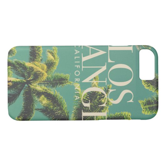 Retro Los Angeles iPhone Case (Rückseite (Horizontal))