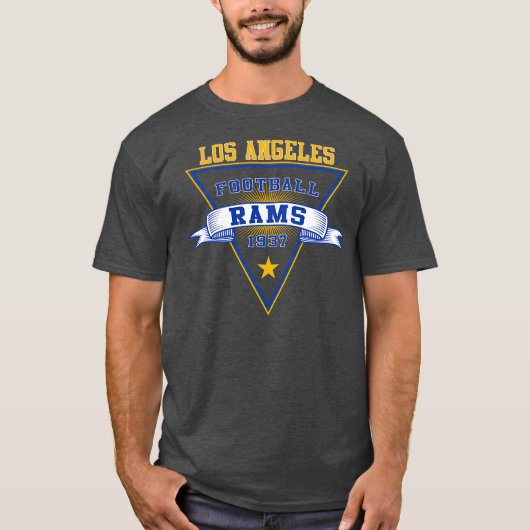 Retro Los Angeles Rams T-Shirt (Vorderseite)