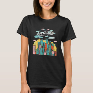Retro Los Angeles Skyline Vintag California City T-Shirt