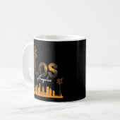 Retro Los Angeles, Vintag Golden Staat Vibes Kaffeetasse (Vorderseite Links)
