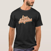 Retro Los Angeles Vintages Skript T-Shirt (Vorderseite)