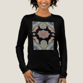 Retro Lotus Sanctuary Mandala Tri-Blend Shirt (Vorderseite)