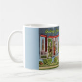 Retro Louisiana Postcard Kaffeetasse (Links)