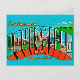 Retro Louisville KY Grußpostkarte Postkarte