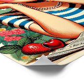 Retro Love Birds Poster (Ecke)