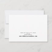 Retro Love Birds Response Card RSVP Karte (Rückseite)