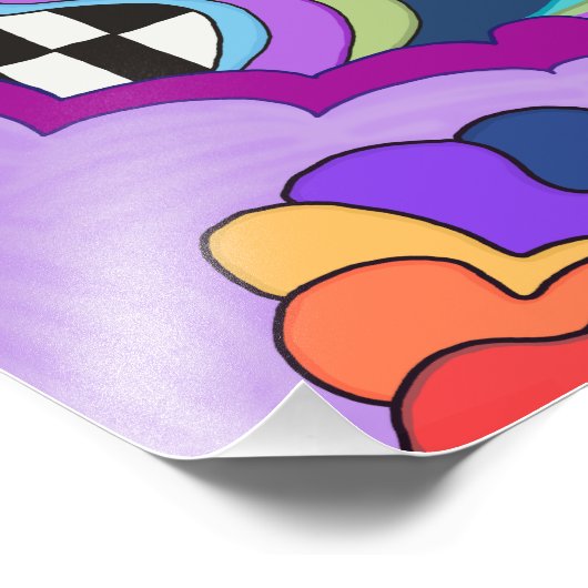 Retro Love Fotodruck (Ecke)