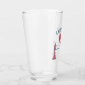 Retro Love Fun Valentine Geschenke Checkmate Schac Glas (Rechts)