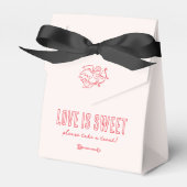 Retro Love is Sweet Hand Drawn Cupid Wedding Geschenkschachtel (Vorderseite)