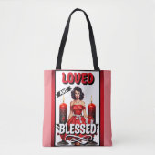 Retro Love und gesegnet Pinup Tasche (Vorderseite)