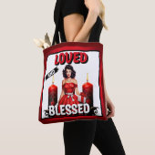 Retro Love und gesegnet Pinup Tasche (Von Nahem)