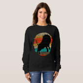 Retro Löwe Afrika Safari Zoo Tier Löwe Sweatshirt (Vorne ganz)