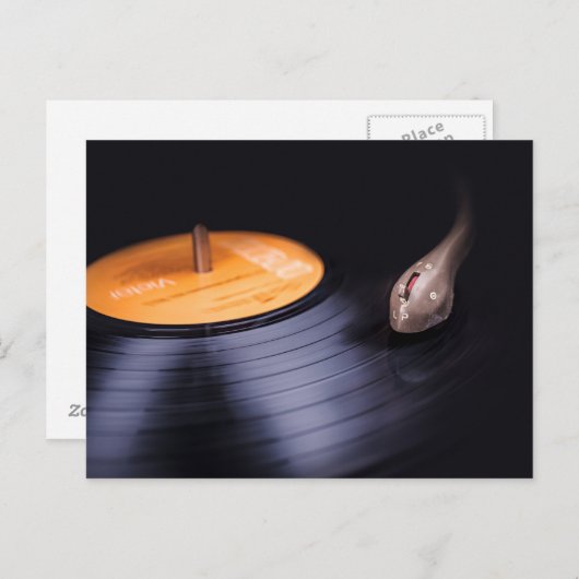 Retro LP Record Postkarte (Vorne/Hinten)