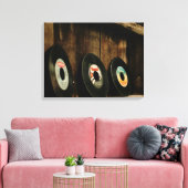 Retro-LPs Bild auf Leinwand (Insitu (Wohnzimmer))
