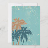 Retro Luau Hawaiian Tropical Hula über Geburtstag Einladung (Rückseite)