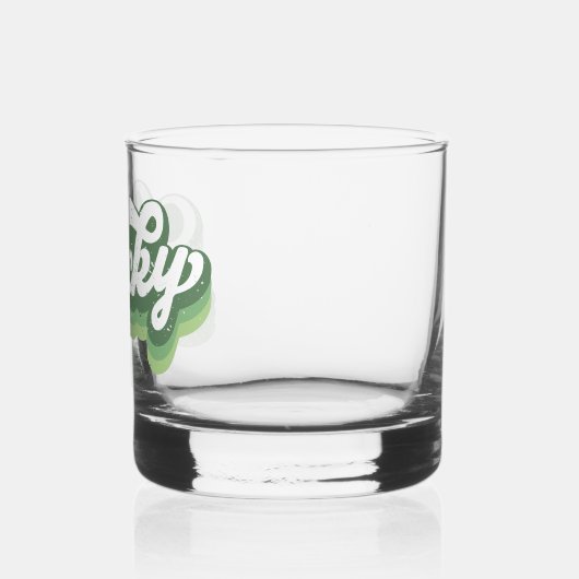 Retro Lucky Cool St Patrick's Day Whiskyglas (Links)