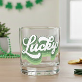 Retro Lucky Cool St Patrick's Day Whiskyglas