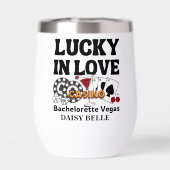 Retro Lucky In Love Vegas Bachelorette (Rückseite)
