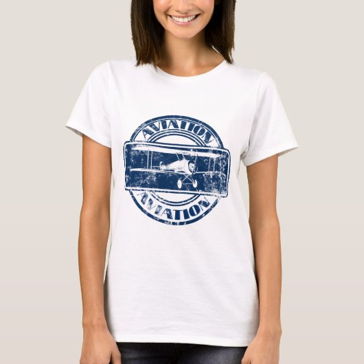 Retro Luftfahrt-Kunst T-Shirt (Vorderseite)