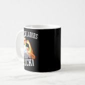 Retro Lunch Ladies Rock Cafeteria Worker Funny Lun Kaffeetasse (Vorderseite Links)