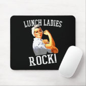 Retro Lunch Ladies Rock Cafeteria Worker Funny Lun Mousepad (Mit Mouse)