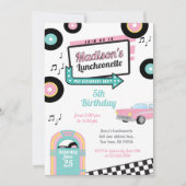 Retro Luncheonette Diner Party Einladung (Vorderseite)