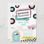 Retro Luncheonette Fundraiser Einladung (Vorderseite)