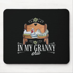 Retro Lustig In Meiner Oma-Ära Farmhouse Huhn Woo Mousepad