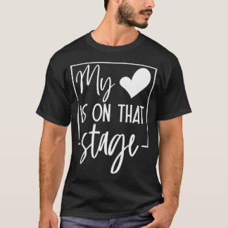 Retro Lustig Mein Herz Ist Auf Dieser Tanzbühne Ba T-Shirt