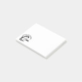Retro Lustig Nein Post-it Klebezettel (angewinkelt)