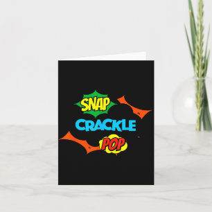 Retro Lustig Snap Crackle P Zitat Relax Meme Spiel Karte