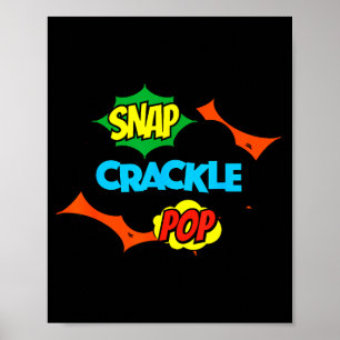 Retro Lustig Snap Crackle P Zitat Relax Meme Spiel Poster