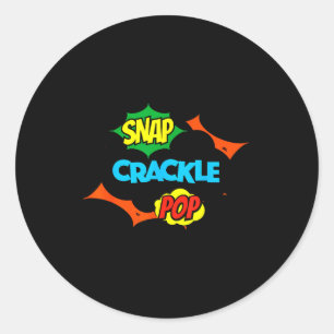 Retro Lustig Snap Crackle P Zitat Relax Meme Spiel Runder Aufkleber